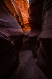 Rock formation in cave