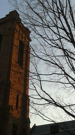 Low angle view of buildings against sky