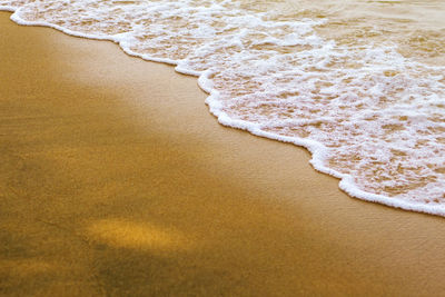 High angle view of beach