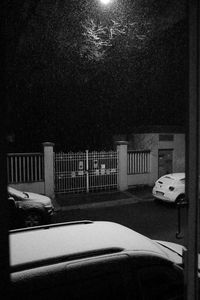 Street by building at night