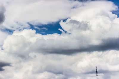 Low angle view of cloudy sky