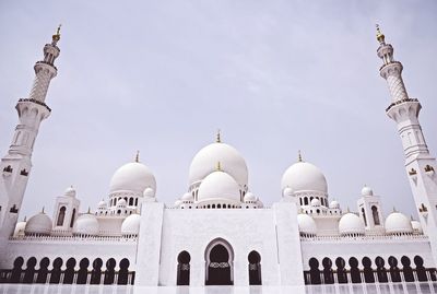 Low angle view of mosque