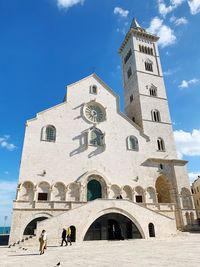 Low angle view of historic building against sky