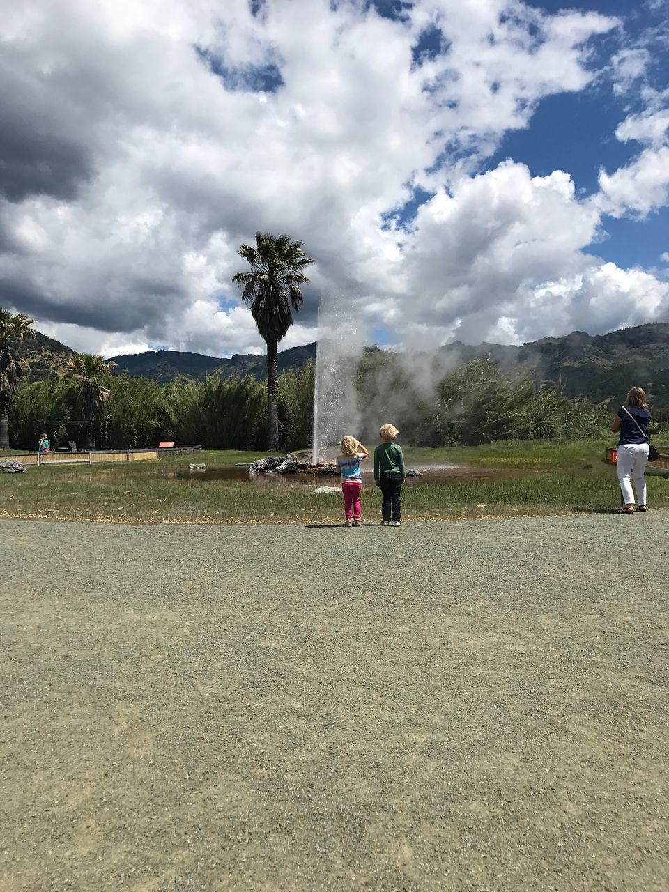 cloud - sky, sky, real people, boys, childhood, playing, tree, men, day, medium group of people, sport, leisure activity, soccer, outdoors, lifestyles, nature, full length, child, people, adult