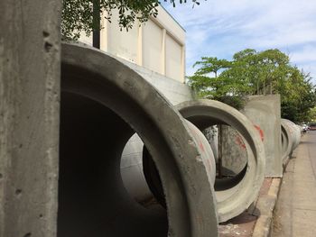 Built structure with trees in background