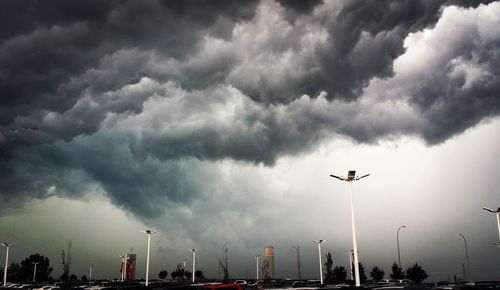 Low angle view of cloudy sky