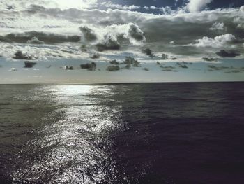 Close-up of sea against sky