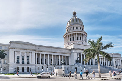 National capitol building in central district of havana, cuba.