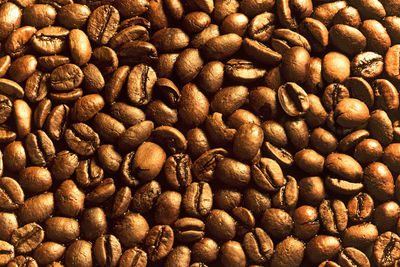 Full frame shot of coffee beans