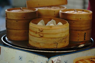 Close-up of food on table