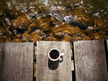 Close-up of wooden plank