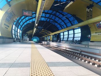 Railroad station platform