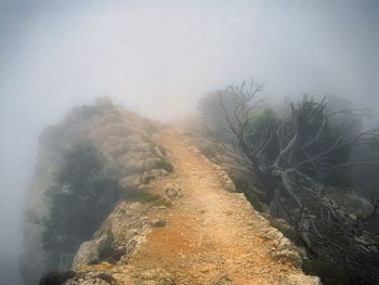 Scenic view of mountain against sky