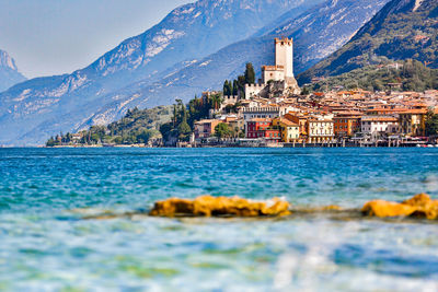 Panoramic view of italian coastline