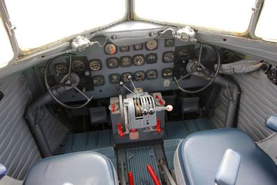 Interior of airplane