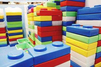 Close-up of toys on table