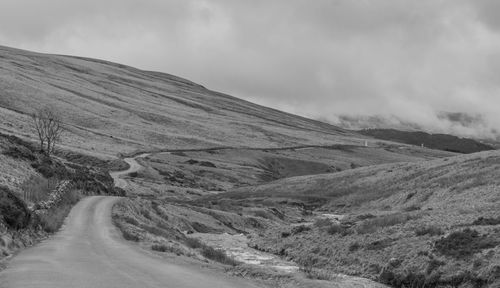 Road amidst landscape against sky