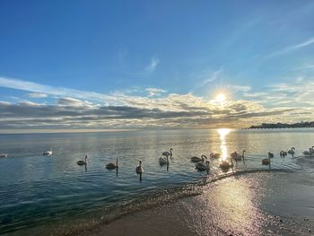 Scenic view of sea against sky