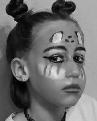 Close-up portrait of young woman