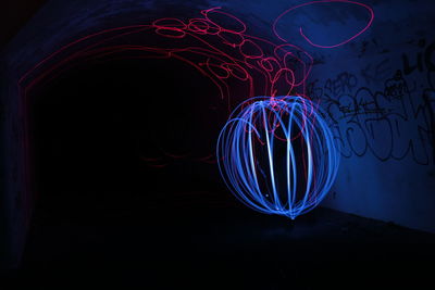 Light painting at night