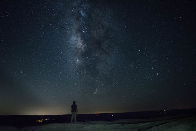 Low angle view of stars in sky