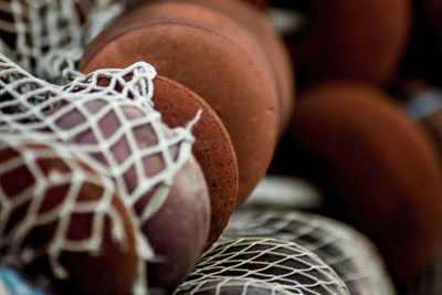 Close-up of wicker basket