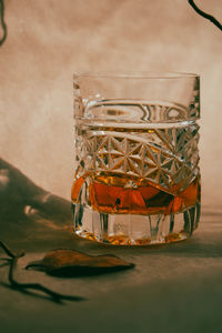 Close-up of drink on table