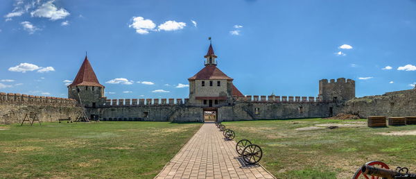 Tighina fortress in bender, transnistria or moldova, on a sunny summer day