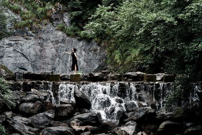 View of rock formations