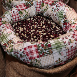 High angle view of cake on table