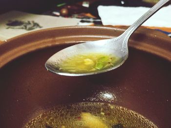 Close-up of drink on table