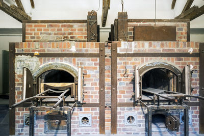Close-up of historical building against sky