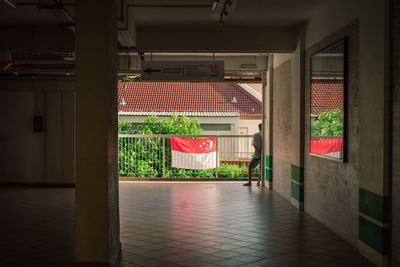 Entrance of building