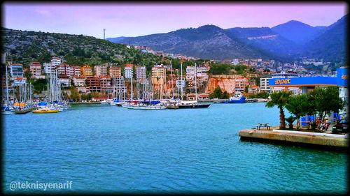 Houses in the sea