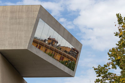 Low angle view of building against sky