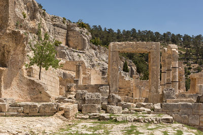 View of old ruins