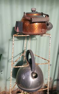 Close-up of old electric lamp