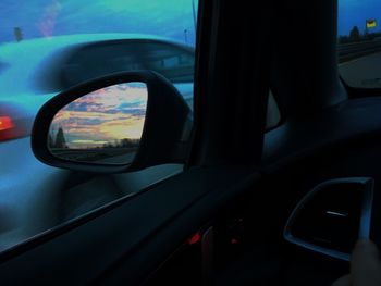 Close-up of car window