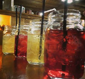 Close-up of drink in glass