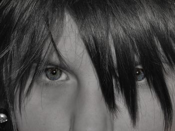 Close-up portrait of woman