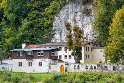 Franciscan monastery  at danube river near kelheim, bavaria, germany