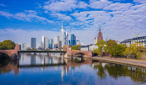 Skyline of frankfurt am main, germany