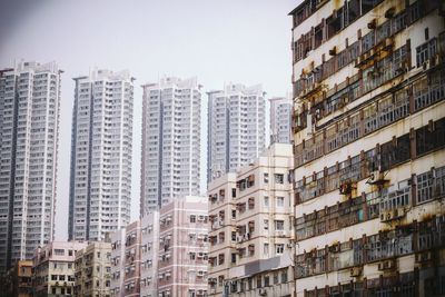 Low angle view of residential buildings