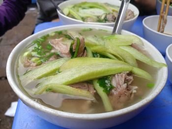Close-up of salad in bowl