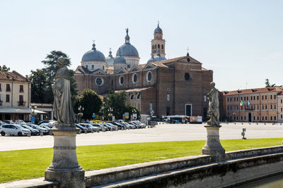 Basilica of santa justina seen from prato della valle