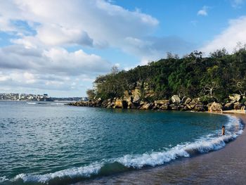 Scenic view of sea against sky