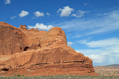 Scenic view of rocky mountains against sky