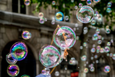 Close-up of bubbles