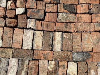 Full frame shot of stone wall