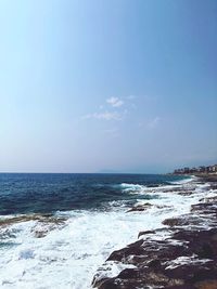 Scenic view of sea against sky